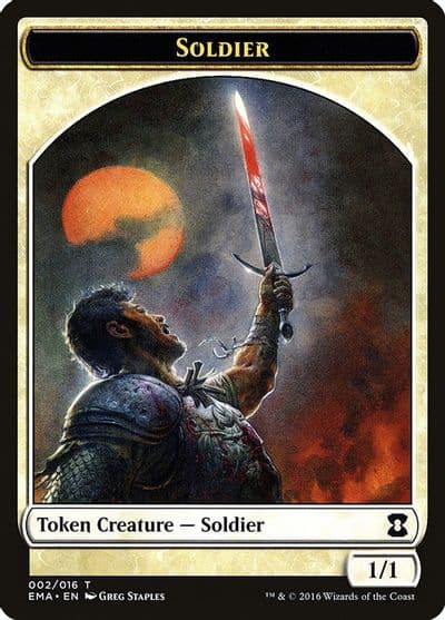 Soldier Token Eternal Masters Magic card