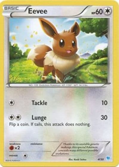 Eevee XY Trainer Kit: Pikachu Libre & Suicune Pokemon card