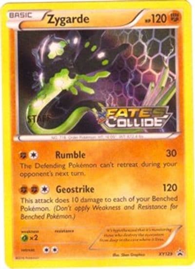 Zygarde - XY129 (Prerelease) [Staff] XY Promos Pokemon card