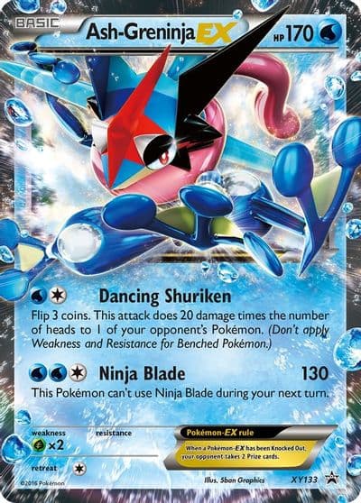 Ash-Greninja EX - XY133 XY Promos Pokemon card