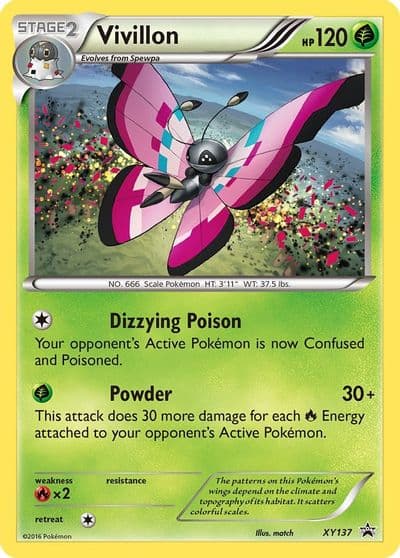 Vivillon XY Promos Pokemon card