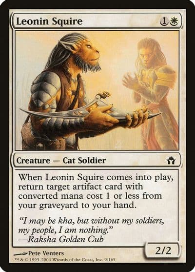 Leonin Squire Fifth Dawn Magic card