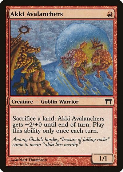 Akki Avalanchers Champions of Kamigawa Magic card