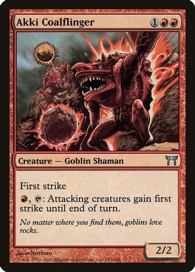Akki Coalflinger Champions of Kamigawa Magic card