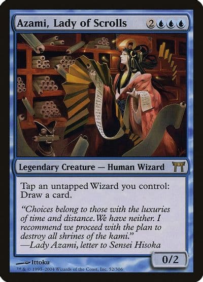 Azami Lady of Scrolls Champions of Kamigawa Magic card