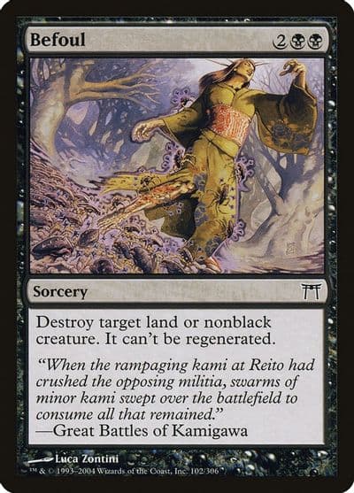 Befoul Champions of Kamigawa Magic card