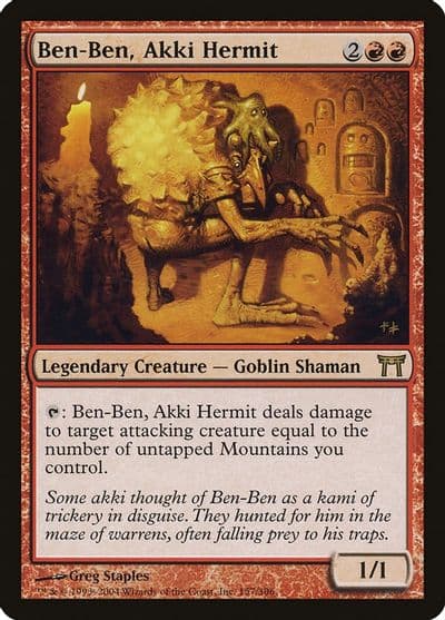 Ben Ben Akki Hermit Champions of Kamigawa Magic card