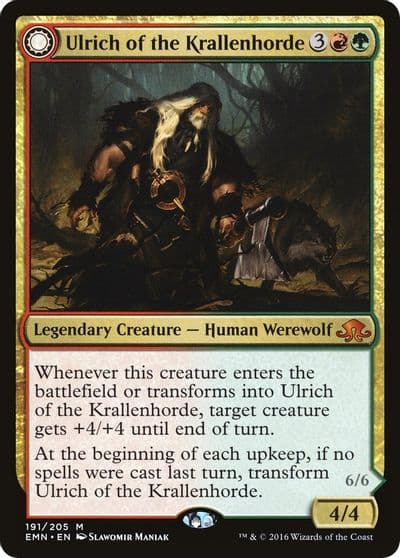 Ulrich of the Krallenhorde Eldritch Moon Magic card