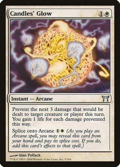 Candles Glow Champions of Kamigawa Magic card