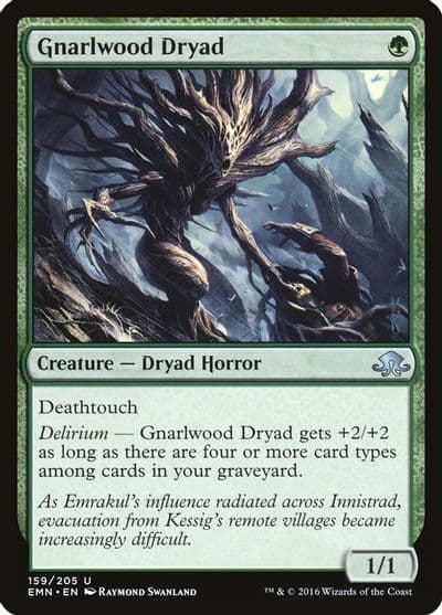 Gnarlwood Dryad Eldritch Moon Magic card