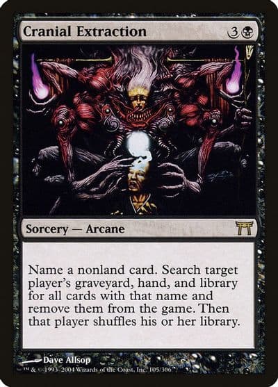 Cranial Extraction Champions of Kamigawa Magic card