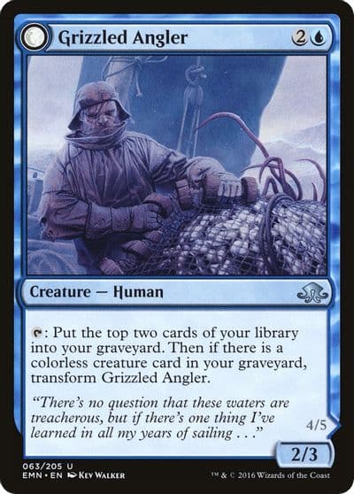 Grizzled Angler Eldritch Moon Magic card