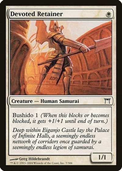 Devoted Retainer Champions of Kamigawa Magic card