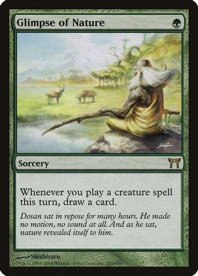 Glimpse of Nature Champions of Kamigawa Magic card
