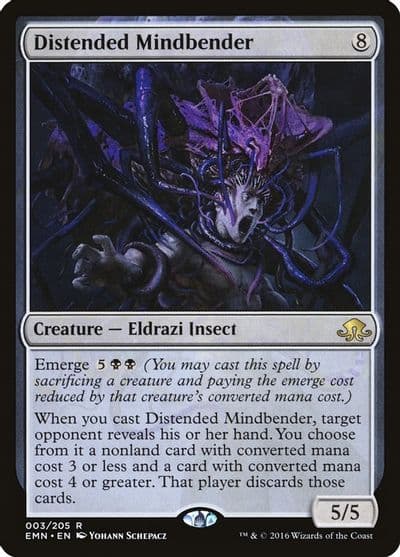 Distended Mindbender Eldritch Moon Magic card