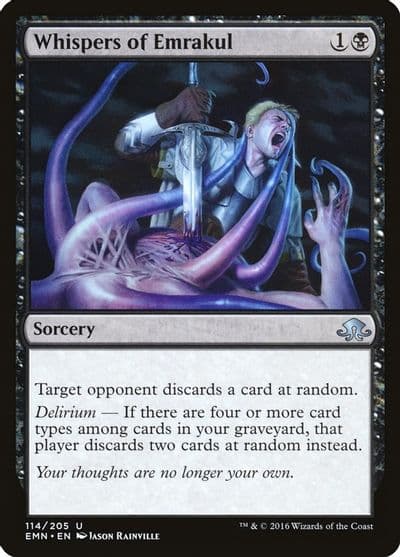 Whispers of Emrakul Eldritch Moon Magic card