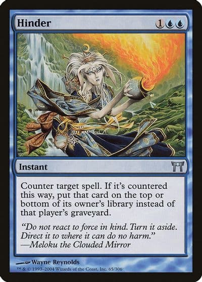 Hinder Champions of Kamigawa Magic card