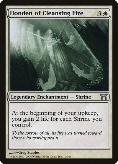 Honden of Cleansing Fire Champions of Kamigawa Magic card