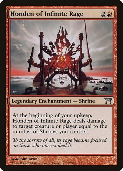 Honden of Infinite Rage Champions of Kamigawa Magic card