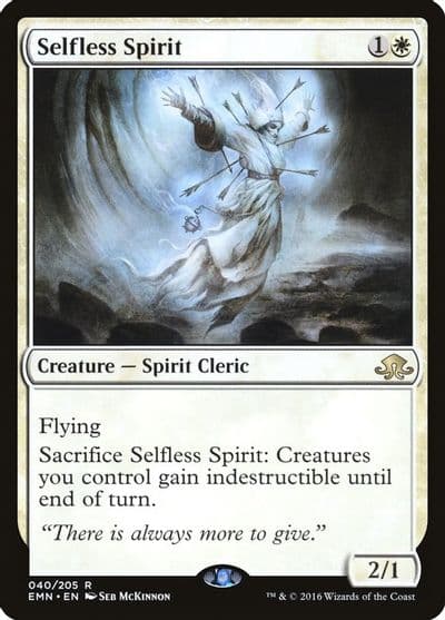 Selfless Spirit Eldritch Moon Magic card