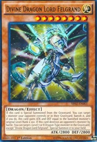 Divine Dragon Lord Felgrand Structure Deck: Rise of the True Dragons Yu-Gi-Oh! card