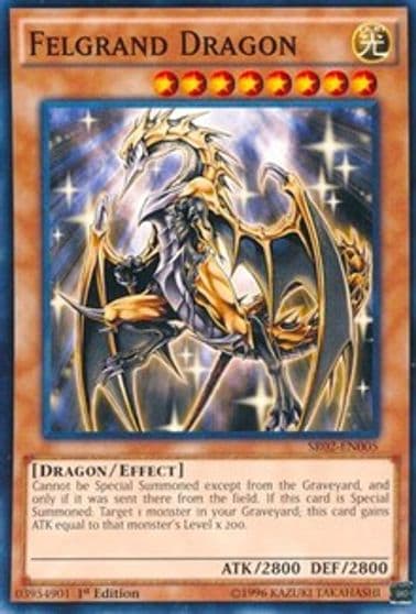 Felgrand Dragon Structure Deck: Rise of the True Dragons Yu-Gi-Oh! card