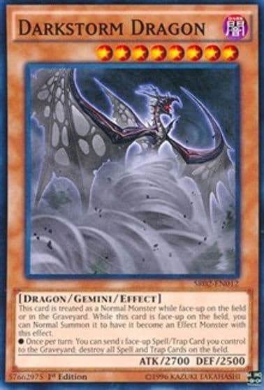 Darkstorm Dragon Structure Deck: Rise of the True Dragons Yu-Gi-Oh! card
