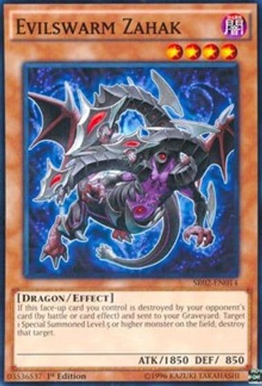 Evilswarm Zahak Structure Deck: Rise of the True Dragons Yu-Gi-Oh! card
