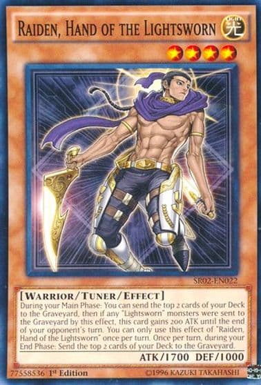 Raiden Hand of the Lightsworn Structure Deck: Rise of the True Dragons Yu-Gi-Oh! card
