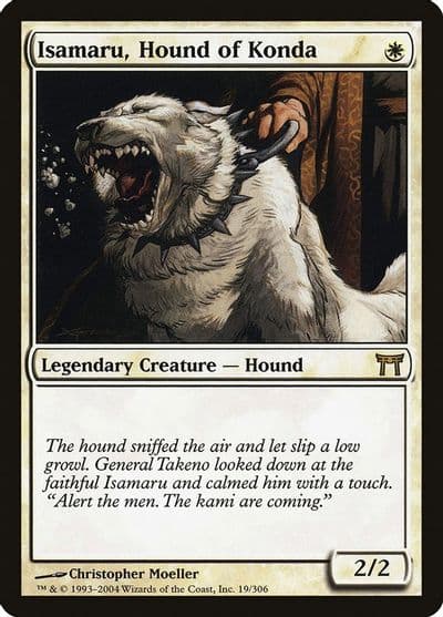Isamaru Hound of Konda Champions of Kamigawa Magic card