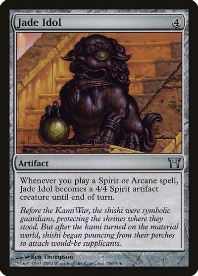 Jade Idol Champions of Kamigawa Magic card