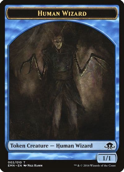 Human Wizard Token Eldritch Moon Magic card