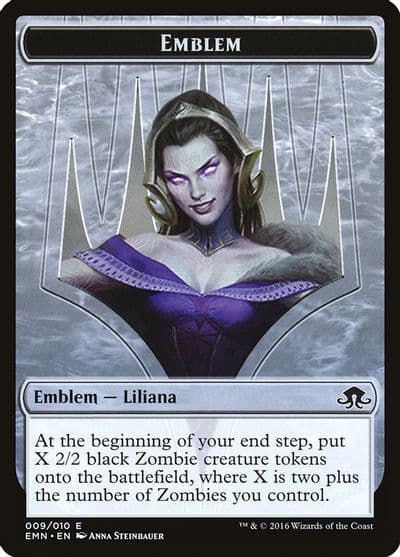 Emblem Liliana the Last Hope Eldritch Moon Magic card