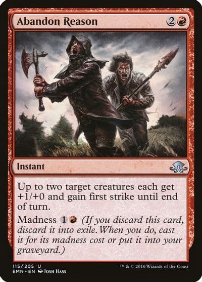 Abandon Reason Eldritch Moon Magic card