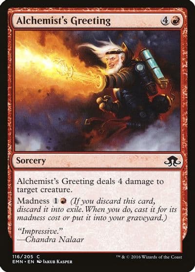 Alchemists Greeting Eldritch Moon Magic card