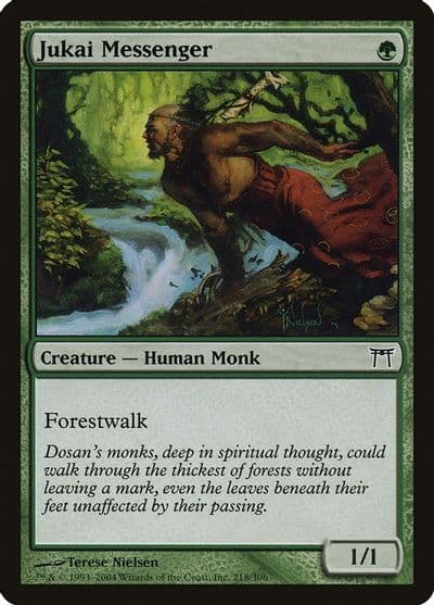 Jukai Messenger Champions of Kamigawa Magic card