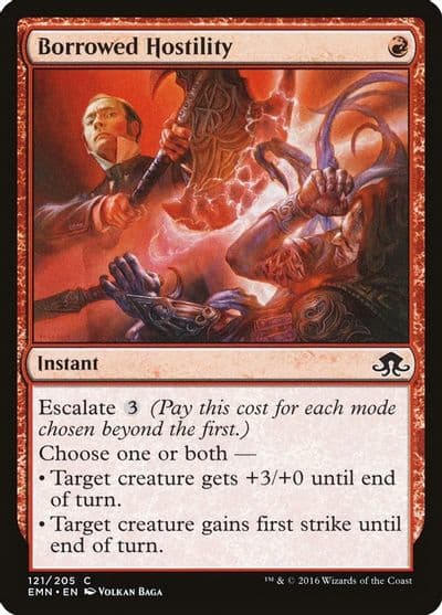 Borrowed Hostility Eldritch Moon Magic card
