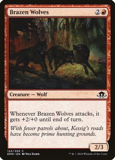 Brazen Wolves Eldritch Moon Magic card