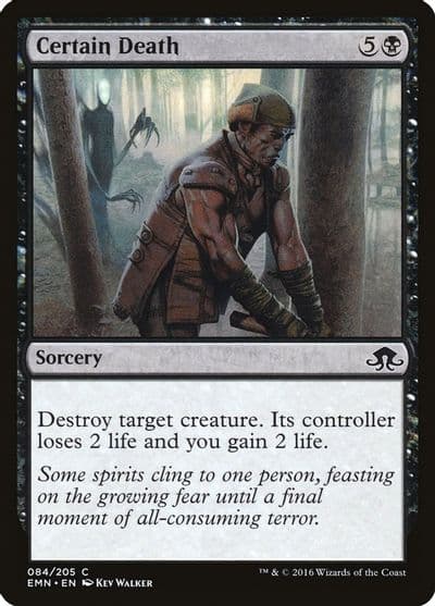 Certain Death Eldritch Moon Magic card