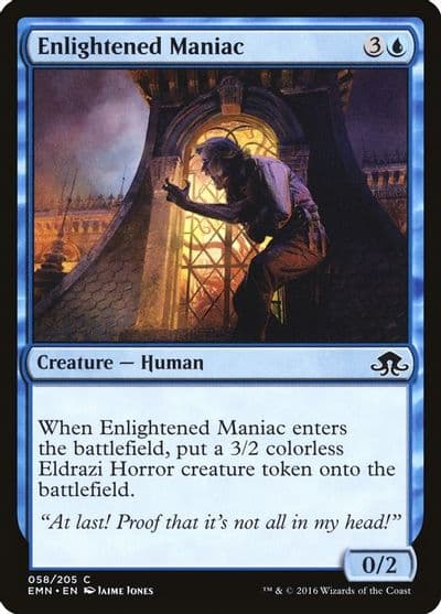 Enlightened Maniac Eldritch Moon Magic card