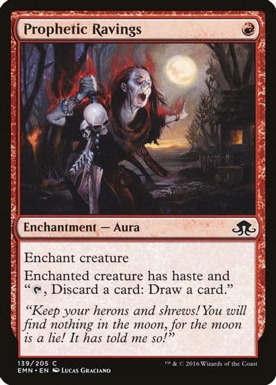 Prophetic Ravings Eldritch Moon Magic card