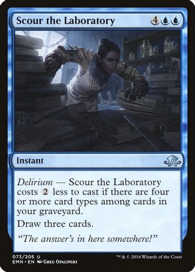 Scour the Laboratory Eldritch Moon Magic card