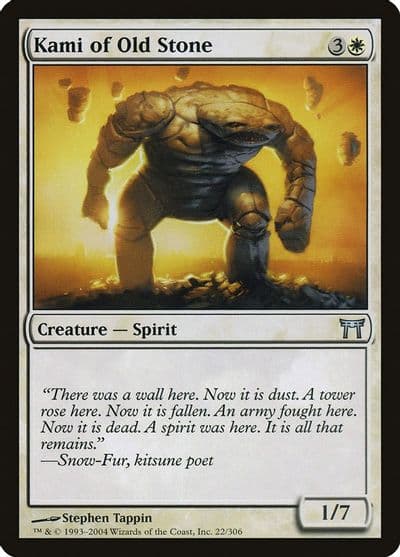 Kami of Old Stone Champions of Kamigawa Magic card