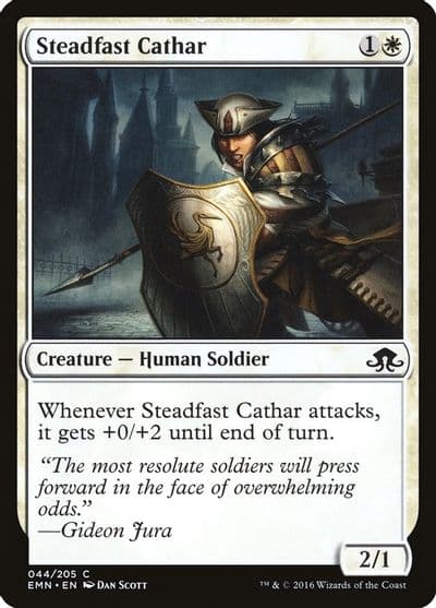 Steadfast Cathar Eldritch Moon Magic card
