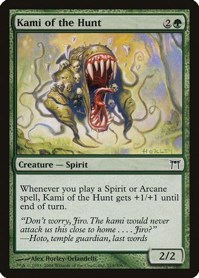 Kami of the Hunt Champions of Kamigawa Magic card