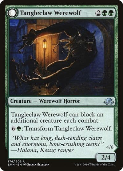 Tangleclaw Werewolf Eldritch Moon Magic card