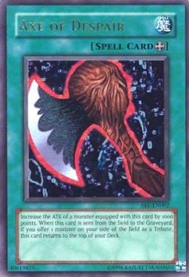 Axe of Despair Spell Ruler Yu-Gi-Oh! card