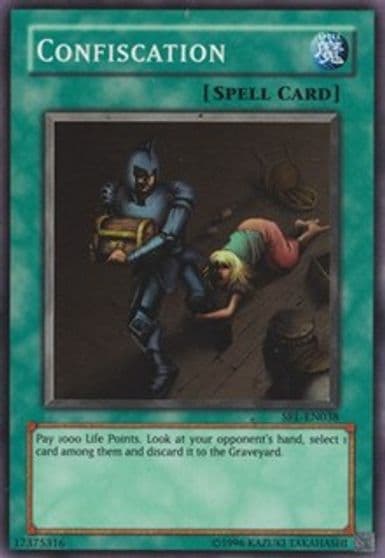 Confiscation Spell Ruler Yu-Gi-Oh! card