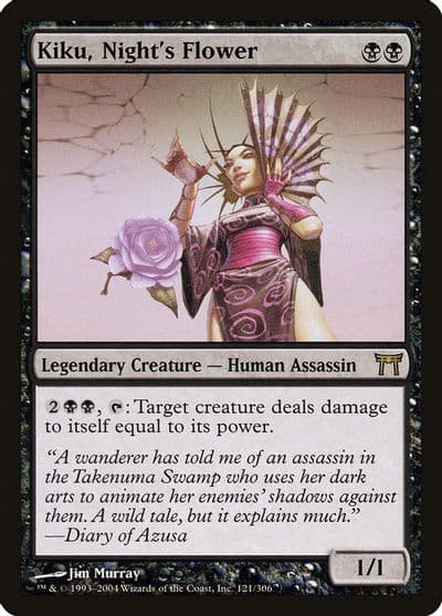 Kiku Nights Flower Champions of Kamigawa Magic card