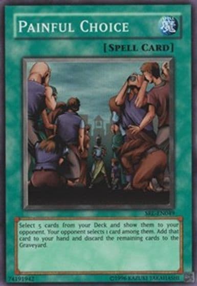 Painful Choice Spell Ruler Yu-Gi-Oh! card